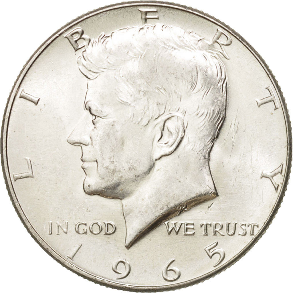 United States, Kennedy Half Dollar, Half Dollar, 1965, U.S. Mint, Philadelphia
