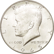 Coin, United States, Kennedy Half Dollar, Half Dollar, 1965, U.S. Mint