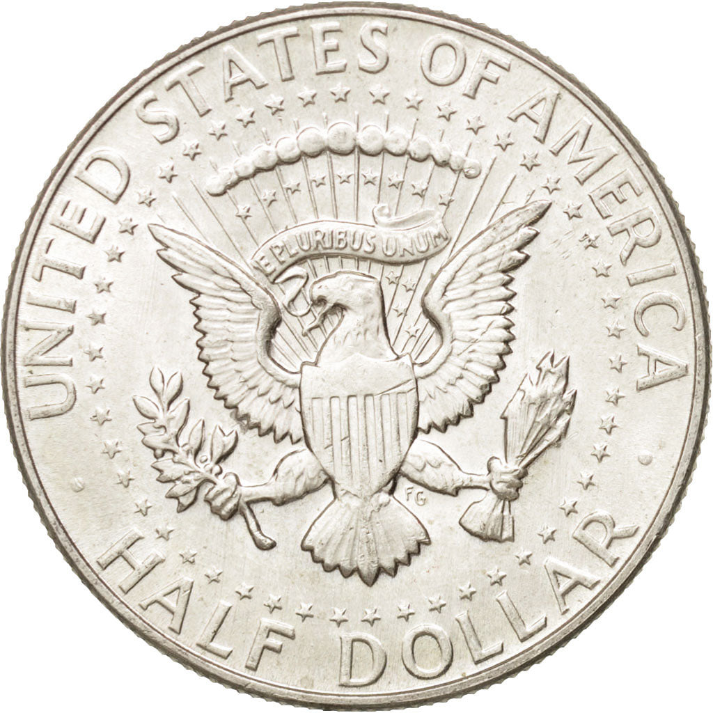 Coin, United States, Kennedy Half Dollar, Half Dollar, 1965, U.S. Mint