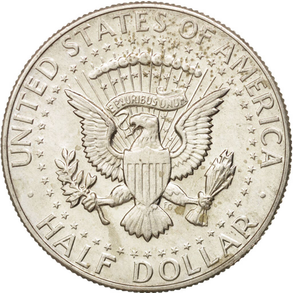 Coin, United States, Kennedy Half Dollar, Half Dollar, 1966, U.S. Mint