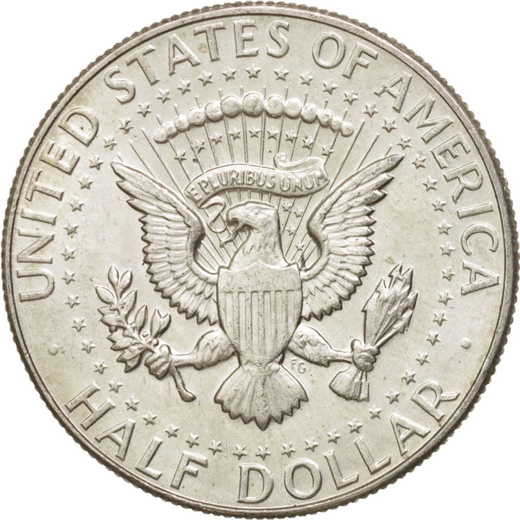 Coin, United States, Kennedy Half Dollar, Half Dollar, 1966, U.S. Mint