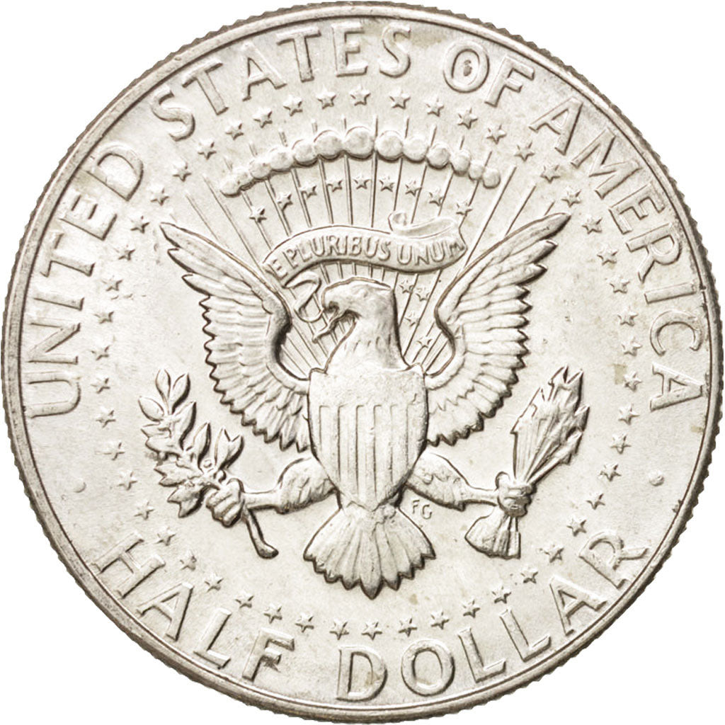 Coin, United States, Kennedy Half Dollar, Half Dollar, 1966, U.S. Mint