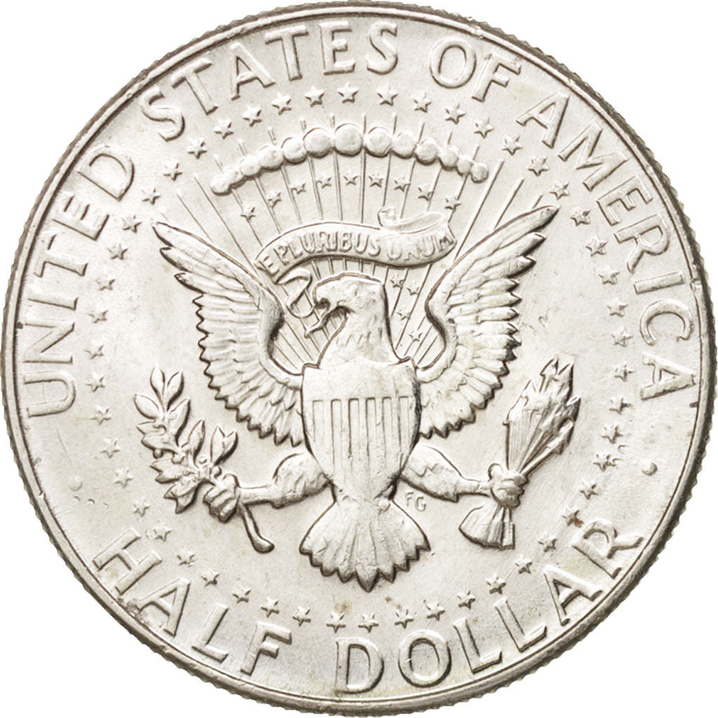Coin, United States, Kennedy Half Dollar, Half Dollar, 1966, U.S. Mint
