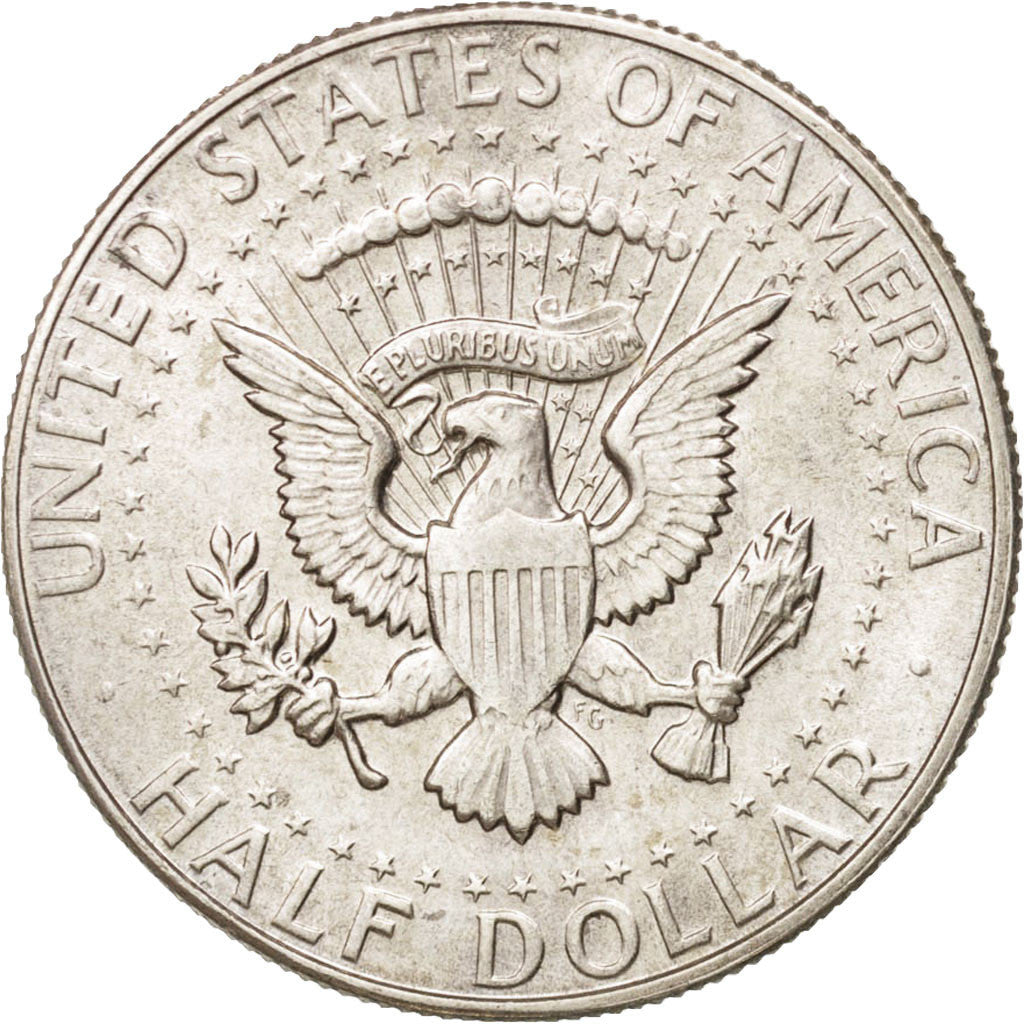 Coin, United States, Kennedy Half Dollar, Half Dollar, 1966, U.S. Mint