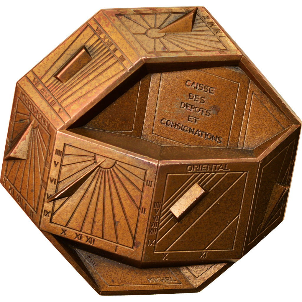 France, Medal, Notary, Caisse des Dépôts et Consignations, 1981, Michel