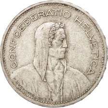 Coin, Switzerland, 5 Francs, 1935, Bern, AU(55-58), Silver, KM:40