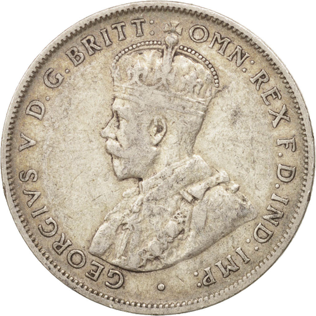Australia, George V, Florin, 1918, EF(40-45), Silver, KM:27