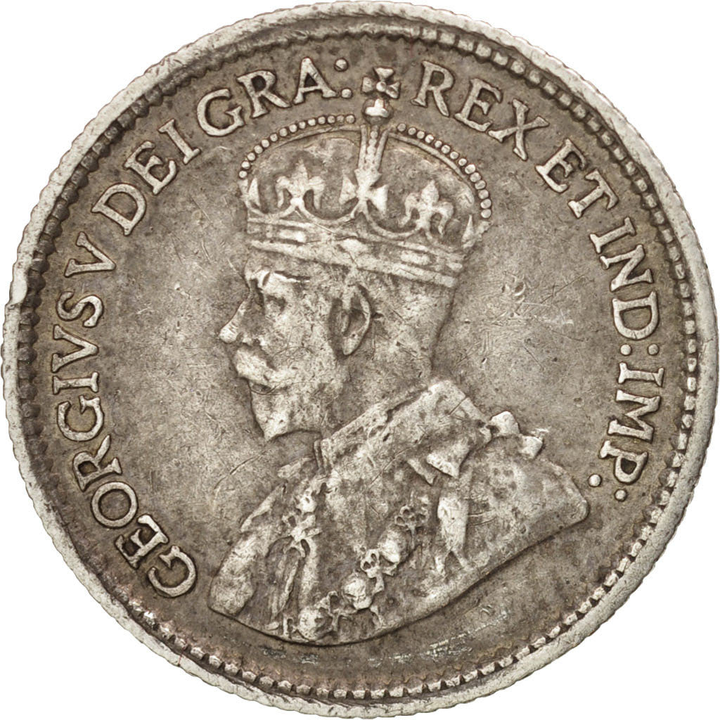 Canada, George V, 5 Cents, 1914, Royal Canadian Mint, Ottawa, TTB+, Argent, K...