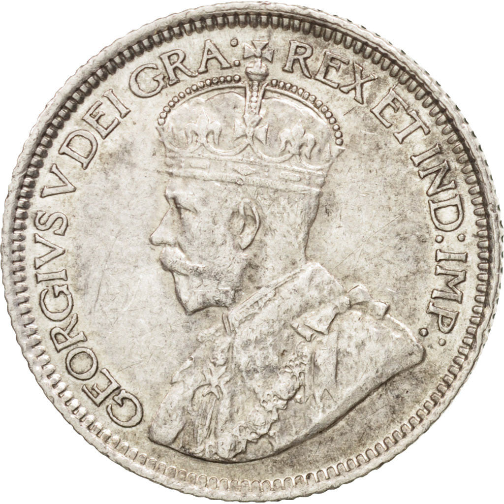 Canada, George V, 10 Cents, 1919, Royal Canadian Mint, Ottawa, AU(50-53), Silver
