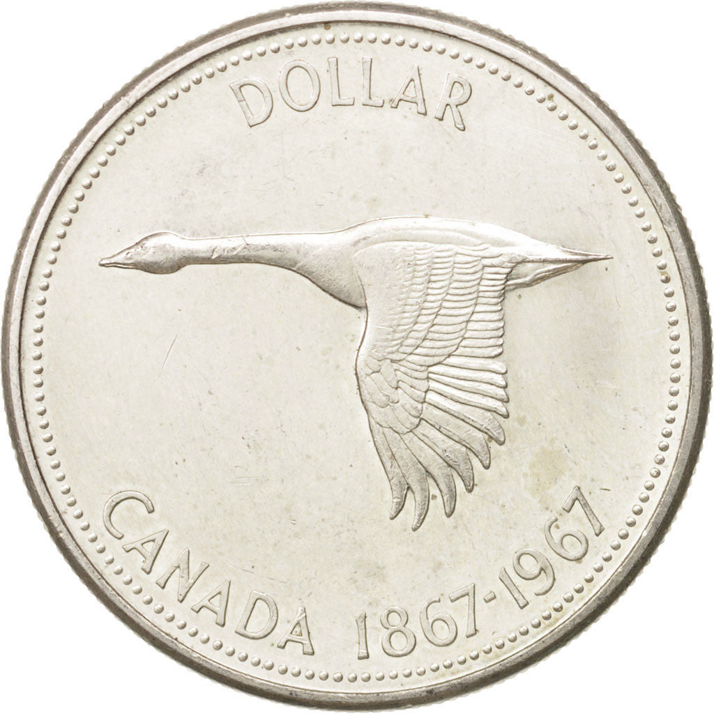 Coin, Canada, Elizabeth II, Dollar, 1967, Royal Canadian Mint, Ottawa