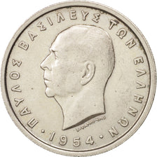 Coin, Greece, Paul I, 5 Drachmai, 1954, AU(50-53), Copper-nickel, KM:83