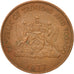 Moneda, TRINIDAD & TOBAGO, 5 Cents, 1977, EBC, Bronce, KM:30