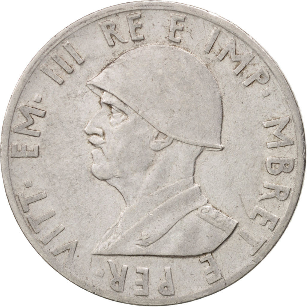 Albania, Vittorio Emanuele III, 0.50 Lek, 1940, Rome, TTB+, Stainless Steel,...