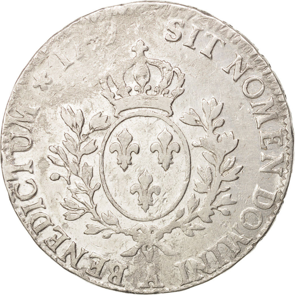 Moneda, Francia, Louis XV, Écu au bandeau, Ecu, 1759, Paris, MBC, Plata