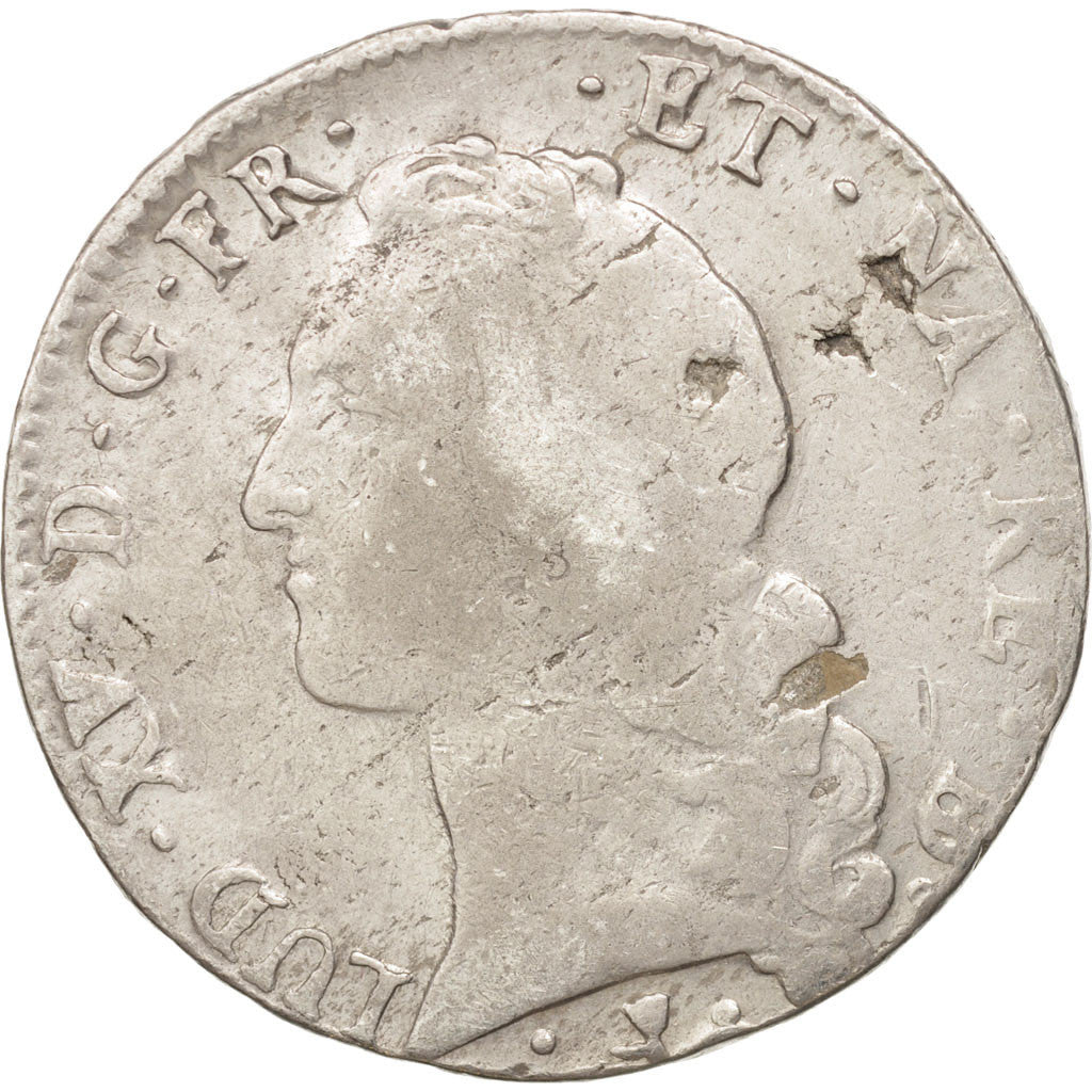 Frankreich, Louis XV, Écu de Béarn au bandeau, Ecu, 1762, Pau, VF(20-25), S...