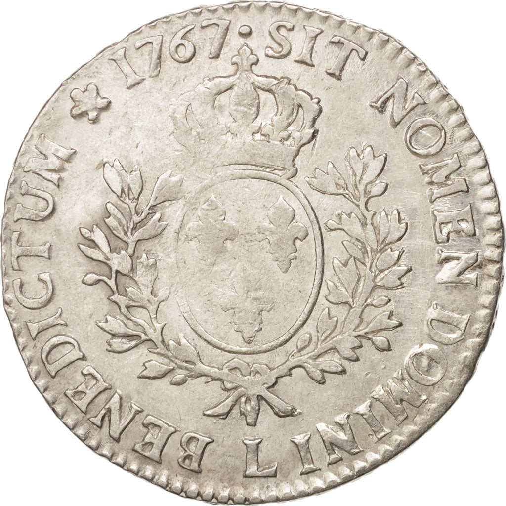 Munten, Frankrijk, Louis XV, Écu au bandeau, Ecu, 1767, Bayonne, FR+, Zilver