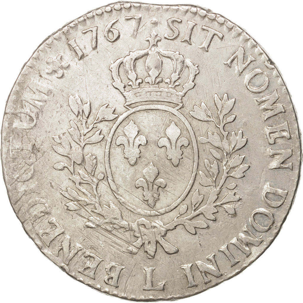 Moneta, Francia, Louis XV, Écu au bandeau, Ecu, 1767, Bayonne, MB+, Argento