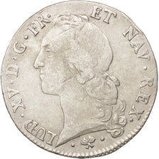 Moneda, Francia, Louis XV, Écu au bandeau, Ecu, 1763, Bayonne, BC+, Plata