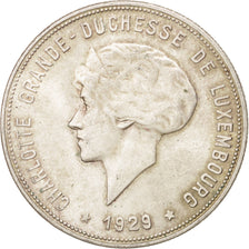 Luxembourg, Charlotte, 10 Francs, 1929, Luxembourg, MS(60-62), Silver, KM:39