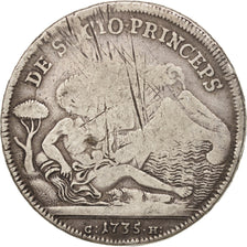 Moneda, Estados italianos, NAPLES, Carlo, 120 Grana, 1735, Naples, BC+, Plata