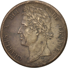 Coin, FRENCH COLONIES, Charles X, 5 Centimes, 1829, Paris, AU(55-58), Bronze