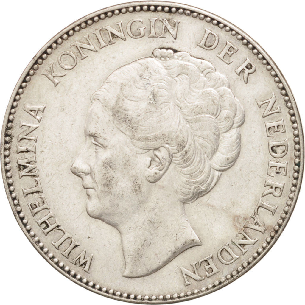 Monnaie, Pays-Bas, Wilhelmina I, Gulden, 1924, TTB+, Argent, KM:161.1
