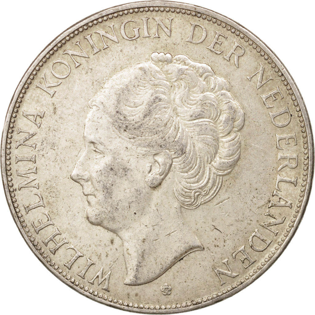Monnaie, Pays-Bas, Wilhelmina I, 2-1/2 Gulden, 1938, TTB+, Argent, KM:165