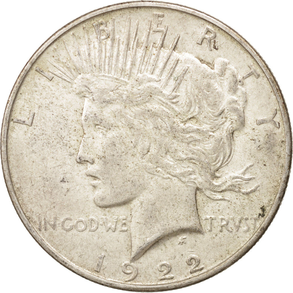 United States, Peace Dollar, Dollar, 1922, U.S. Mint, Denver, EF(40-45), Silver