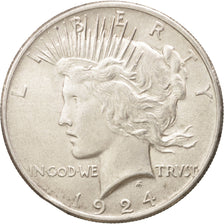 United States, Peace Dollar, Dollar, 1924, U.S. Mint, Philadelphia, EF(40-45)