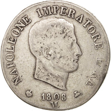 ITALIAN STATES, KINGDOM OF NAPOLEON, Napoleon I, 5 Lire, 1808, Milan