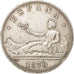 Moneda, España, Provisional Government, 5 Pesetas, 1870, MBC, Plata, KM:655