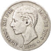 Spain, Alfonso XII, 5 Pesetas, 1878, Madrid, VF(30-35), Silver, KM:676