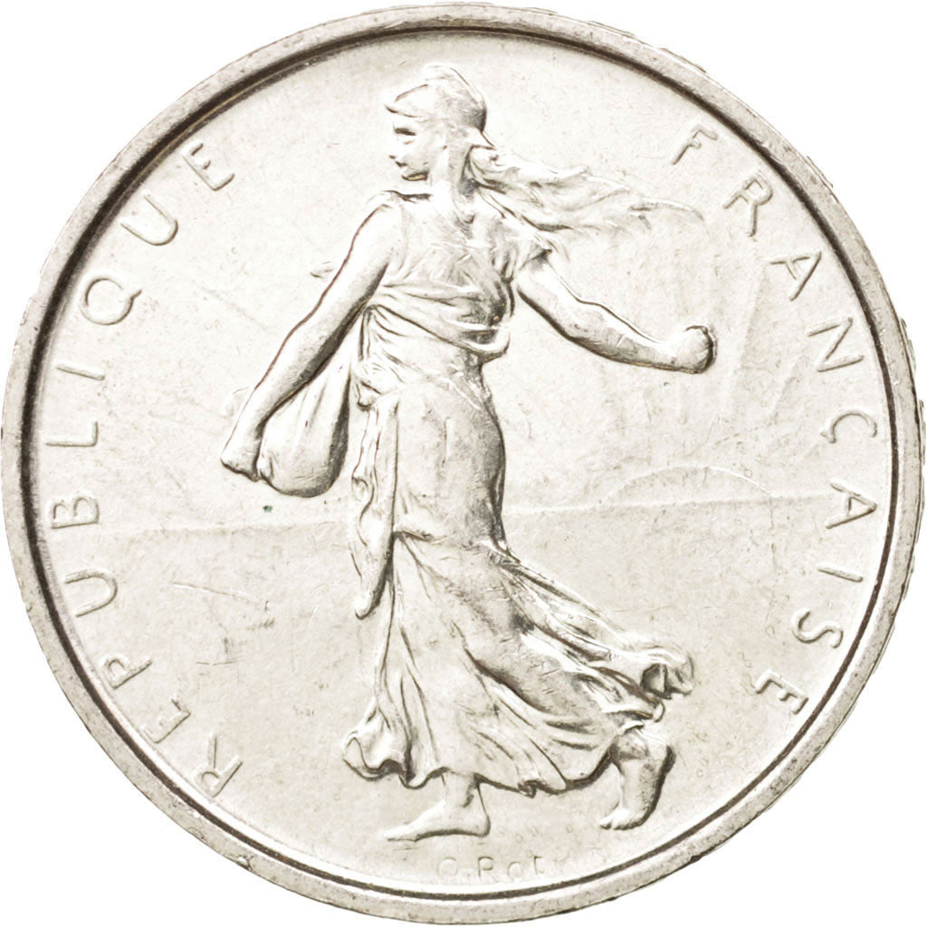 Frankreich, Semeuse, 5 Francs, 1969, Paris, AU(55-58), Silver, KM:926, Gadour...