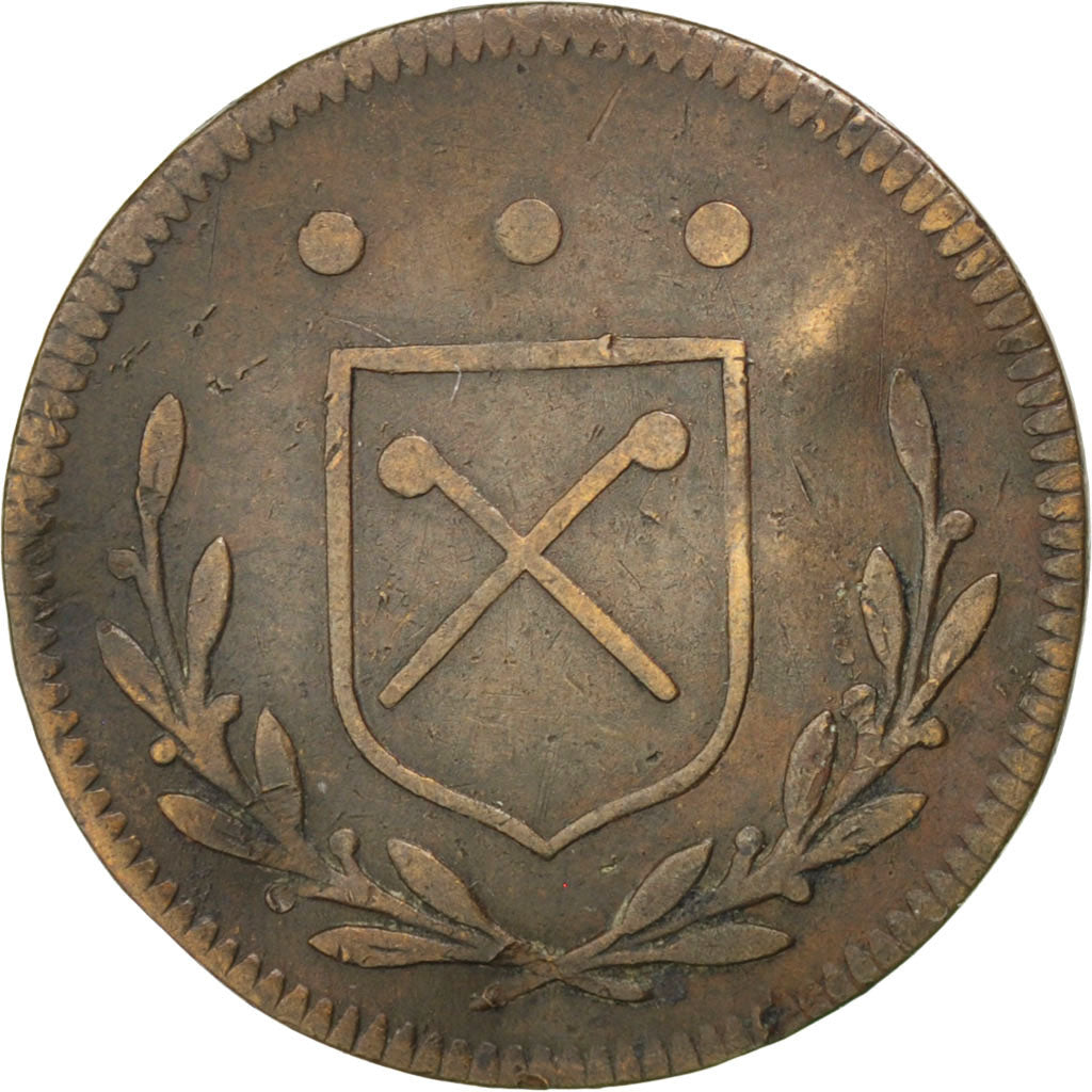 GERMAN STATES, Heller, 1807, Frankfurt, KM #Tn11, VF(30-35), Copper, 1.46
