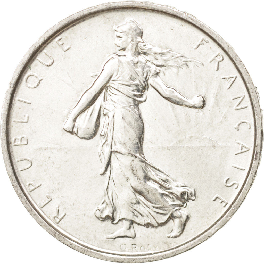 France, Semeuse, 5 Francs, 1969, Paris, MS(60-62), Silver, KM:926