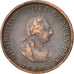 Monnaie, Grande-Bretagne, George III, Farthing, 1799, Londres, TB+, Cuivre