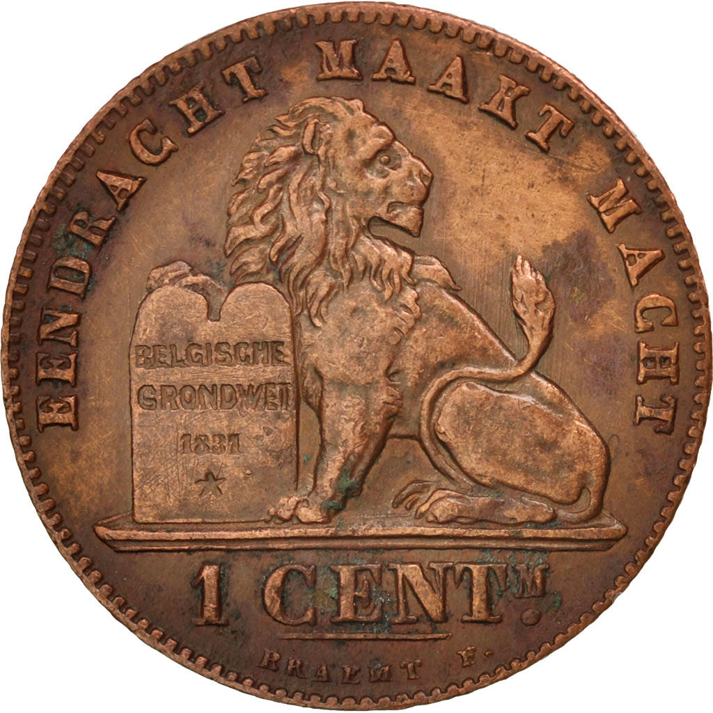 Coin, Belgium, Leopold II, Centime, 1894, MS(60-62), Copper, KM:34.1
