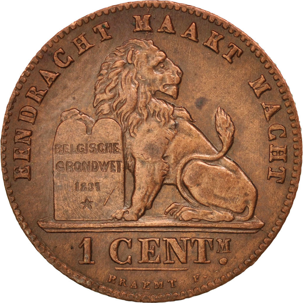 Coin, Belgium, Leopold II, Centime, 1894, MS(60-62), Copper, KM:34.1