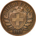 Switzerland, 2 Rappen, 1919, Bern, AU(50-53), Bronze, KM:4.2