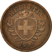 Switzerland, Rappen, 1929, Bern, AU(55-58), Bronze, KM:3.2