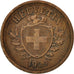 Switzerland, Rappen, 1929, Bern, AU(55-58), Bronze, KM:3.2