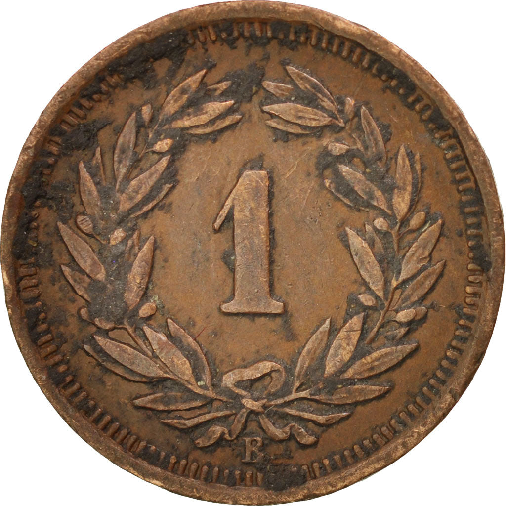 Switzerland, Rappen, 1932, Bern, AU(55-58), Bronze, KM:3.2