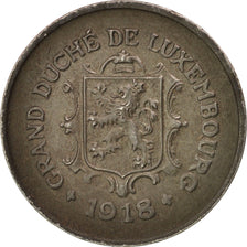 Luxembourg, Charlotte, 5 Centimes, 1918, AU(50-53), Iron, KM:30