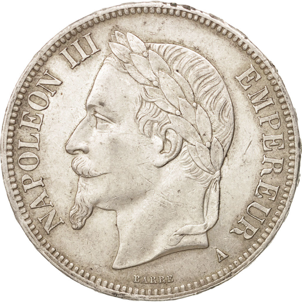 Munten, Frankrijk, Napoleon III, Napoléon III, 5 Francs, 1867, Paris, PR