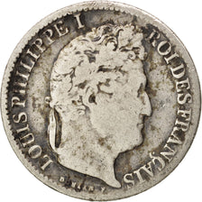 Monnaie, France, Louis-Philippe, 1/2 Franc, 1834, La Rochelle, TB, Argent