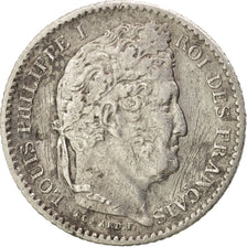 Francia, Louis-Philippe, 25 Centimes, 1845, Rouen, MB, Argento, KM:755.2, Gad...