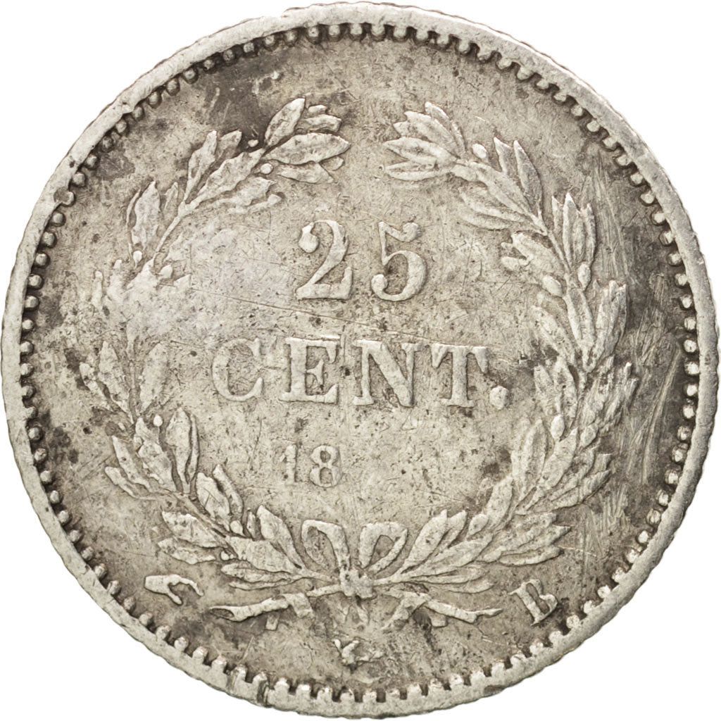 Francia, Louis-Philippe, 25 Centimes, 1845, Rouen, MB, Argento, KM:755.2, Gad...