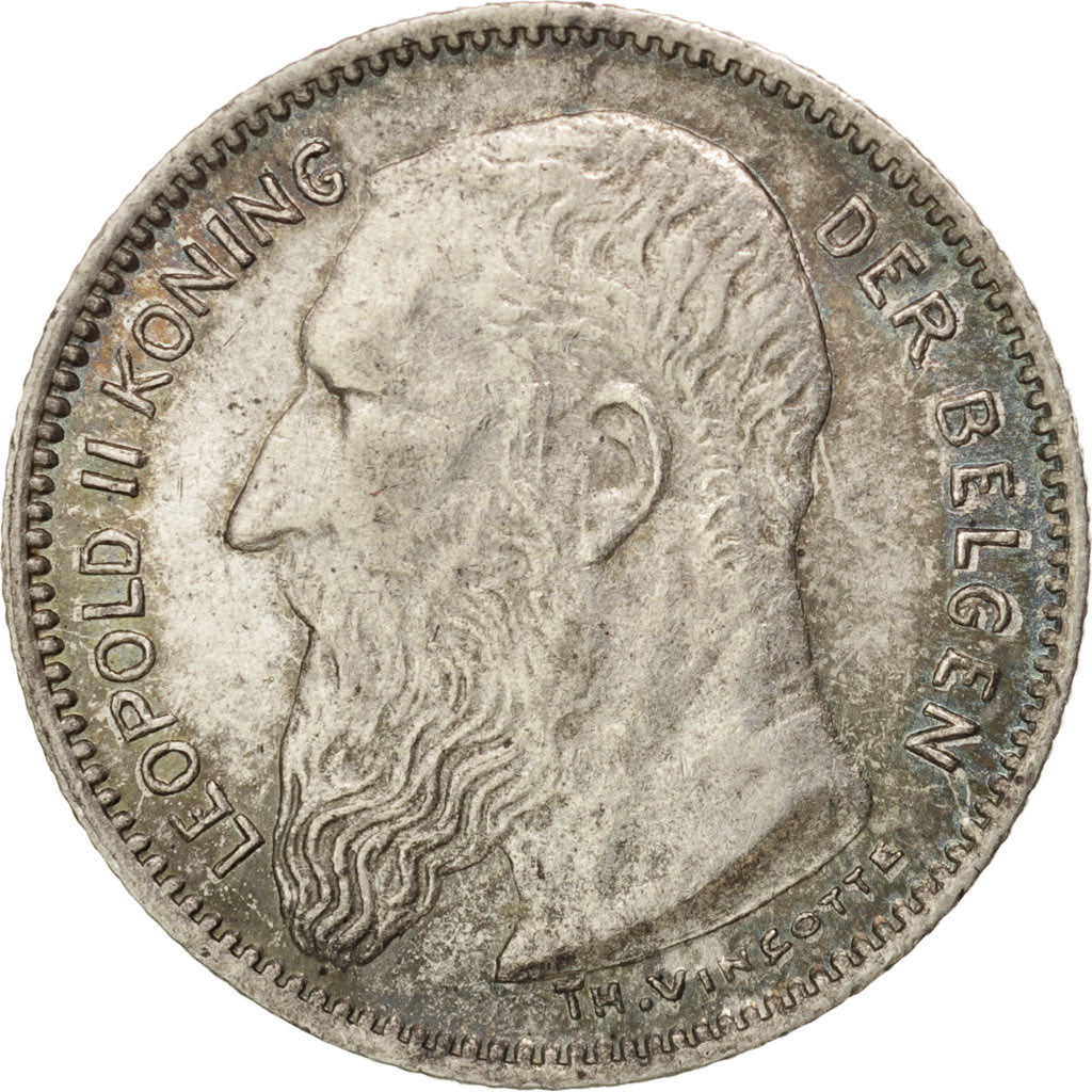 Coin, Belgium, 50 Centimes, 1907, Brussels, MS(63), Silver, KM:60.1