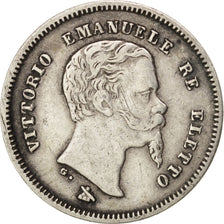 STATI ITALIANI, EMILIA, Vittorio Emanuele II, 50 Centesimi, 1860, Florence, B...