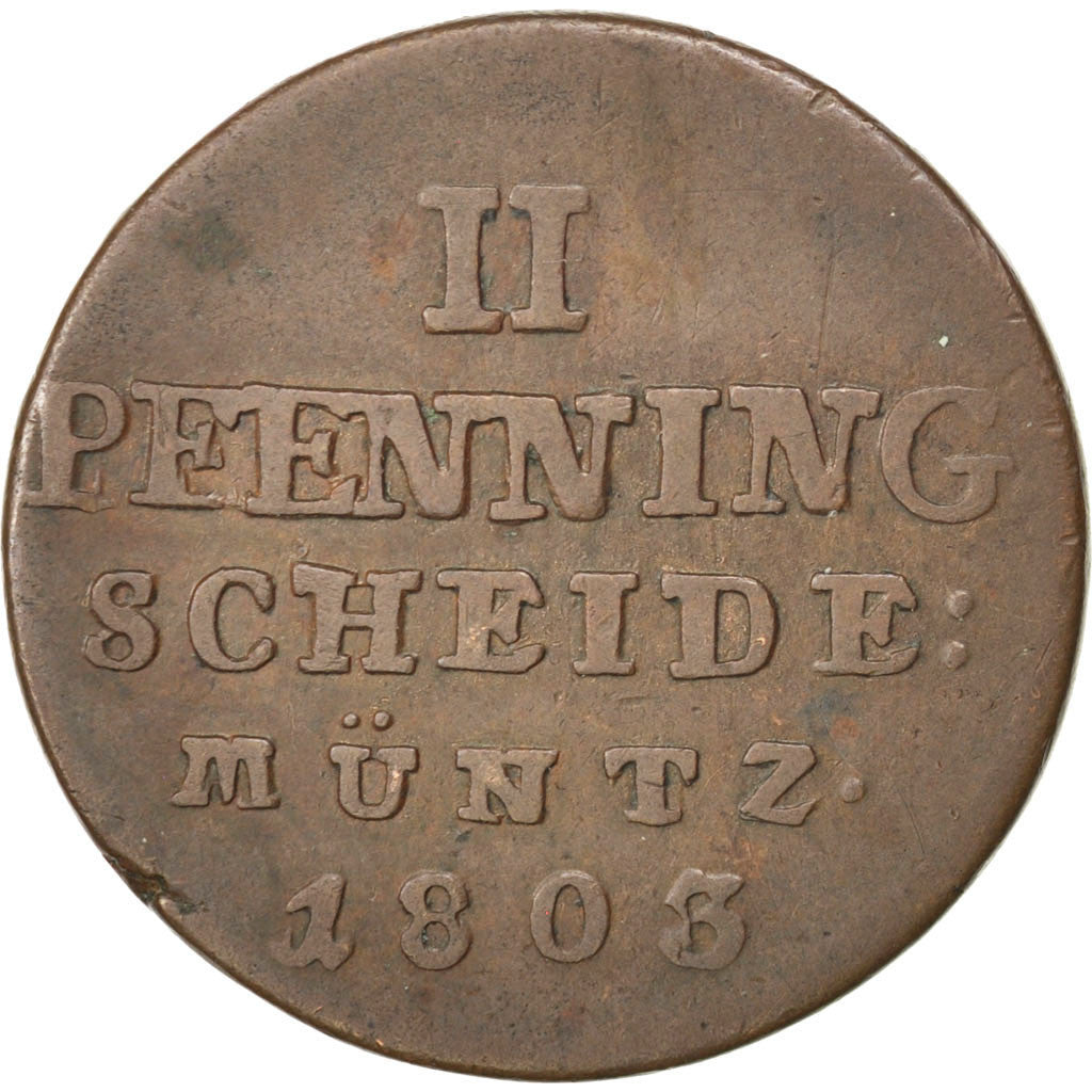 Coin, German States, BRUNSWICK-LUNEBURG-CALENBERG-HANNOVER, George III, 2